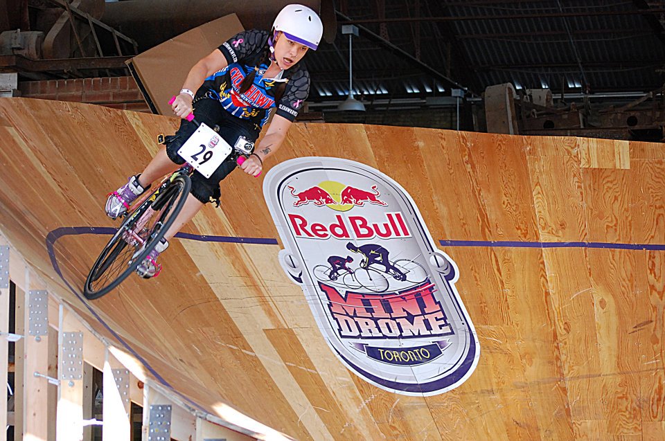 Sonia at the RedBull Minidrome